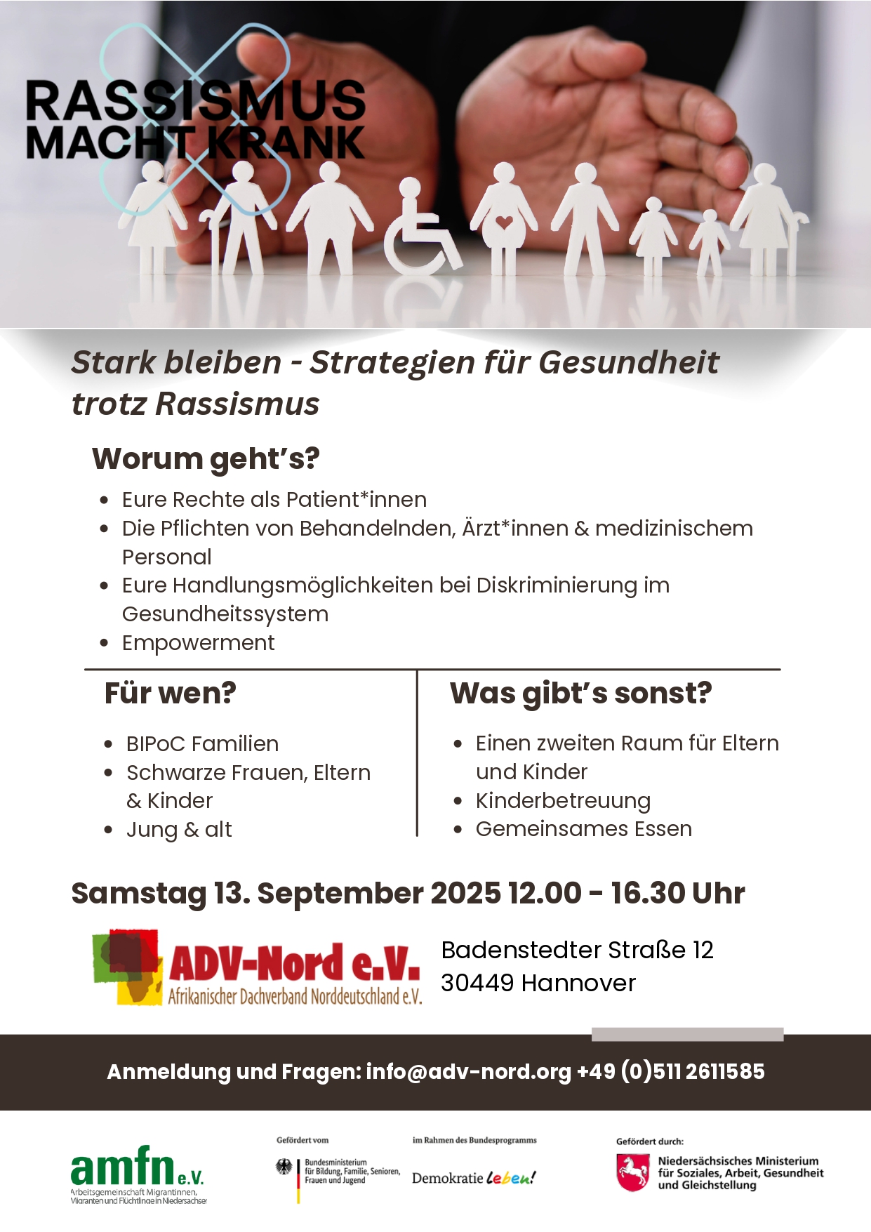 Stark bleiben - Strategien für Gesundheit trotz Rassismus