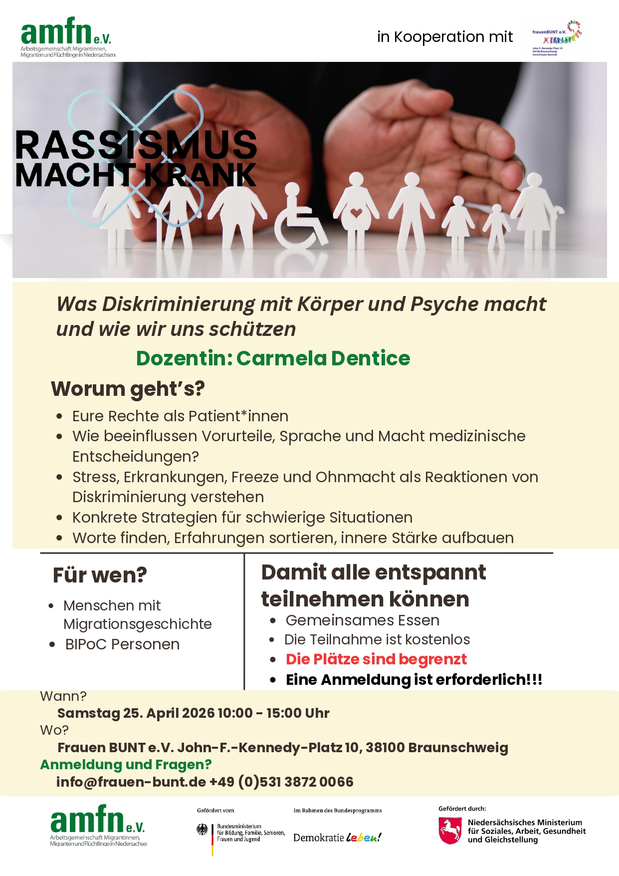 Workshop am 25.04. in Braunschweig